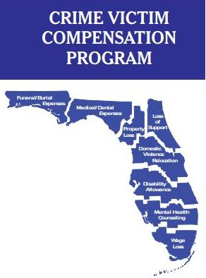 Crime Victim Compensation Program in Florida: Wage Loss, Medical/Dental Expenses, Funeral/Burial Expenses, Loss of Support, Property Loss, Disability Allowance, Mental Health Counseling