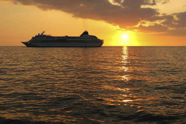 Cruise Ship in the ocean