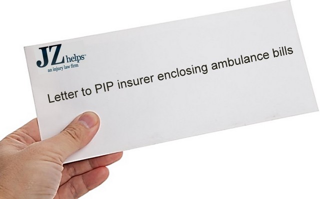 Miami lawyer who will send PIP insurer medical bills.