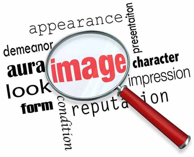 Image, appearance, character, impression, presentation, demeanor.