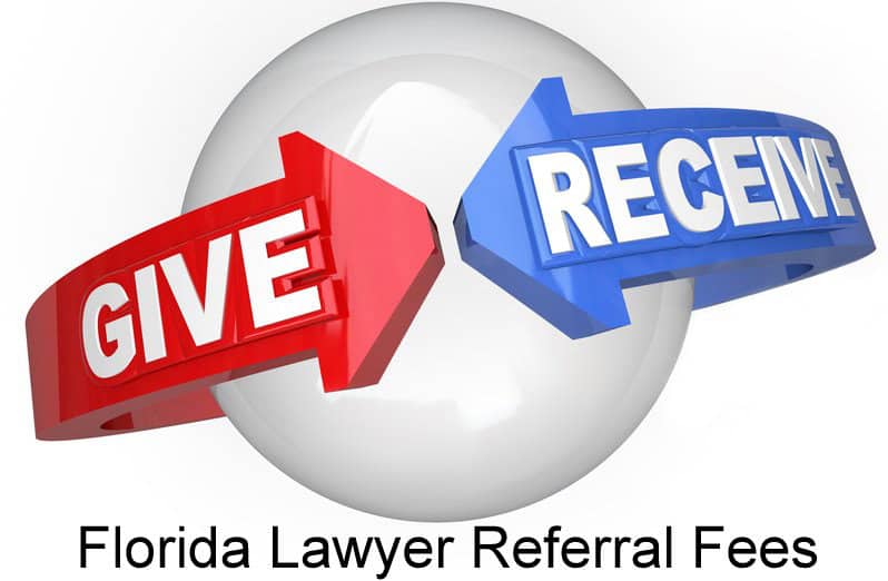 Can Florida lawyer pay referral fee to out of state or foreign lawyer in a Florida hotel injury case?