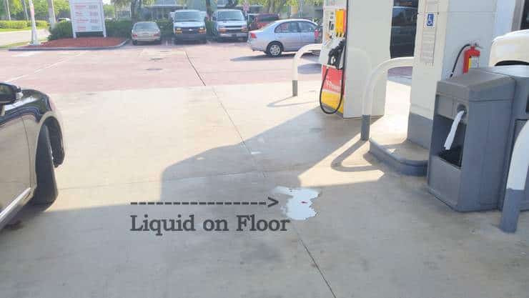 Florida gas station accident, injury claims. Slip and falls. Miami lawyer.