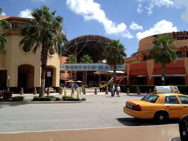 Dolphin Mall in Sweetwater. West of Doral.