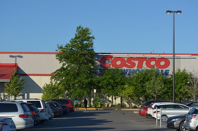 Costco WholeSale Store and parking lot