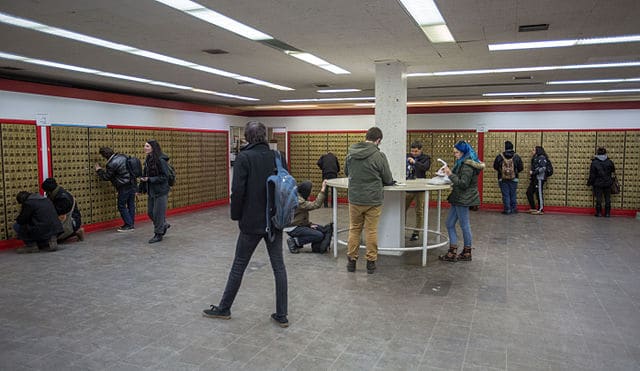 Mailroom at US post office