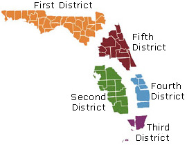 The different Florida appeals courts.