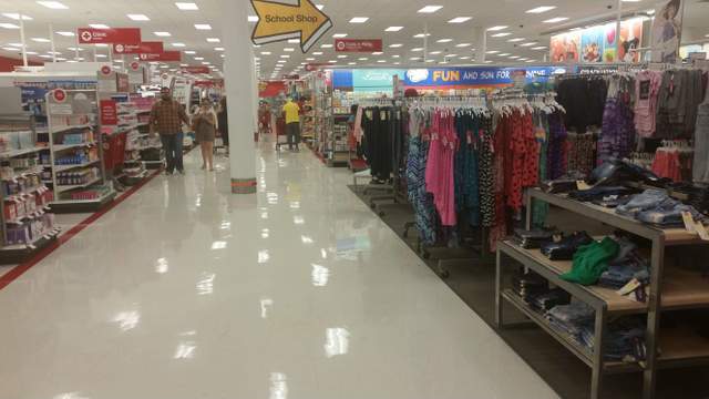 Target inside store floor