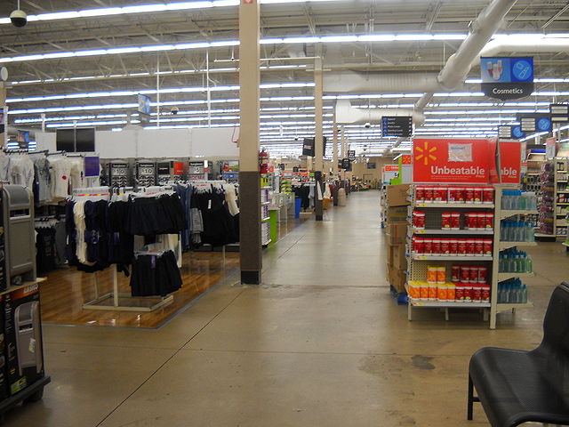 Inside a Walmart Store