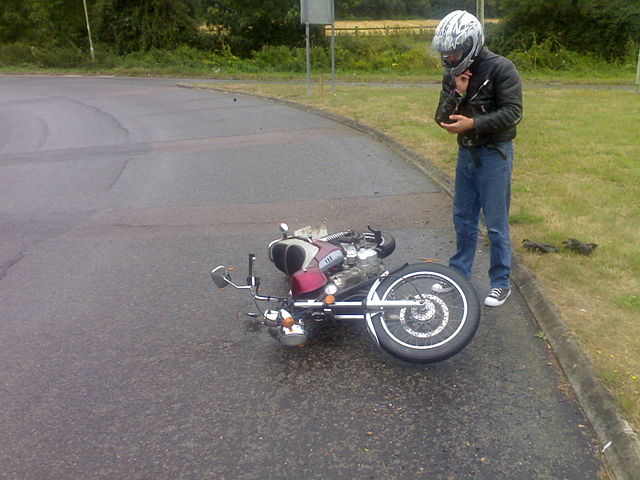 Motorcyclist After Crash