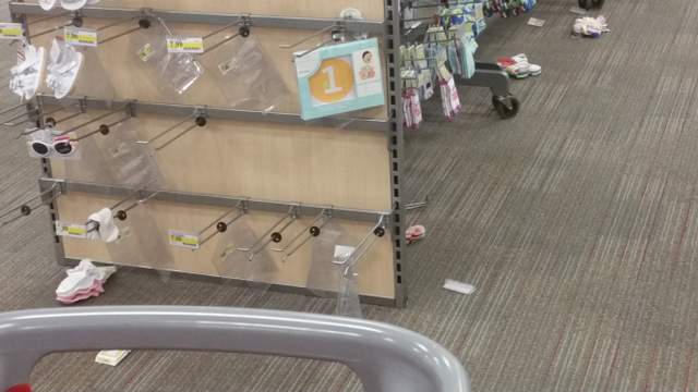 Transitory Foreign Substances on the Floor at a Target Store in Miami-Dade County, Florida