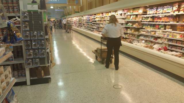 stock or float cart in a Kendall, Miami-Dade County, Florida Publix supermarket