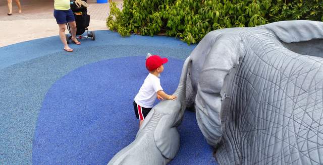 child on playground