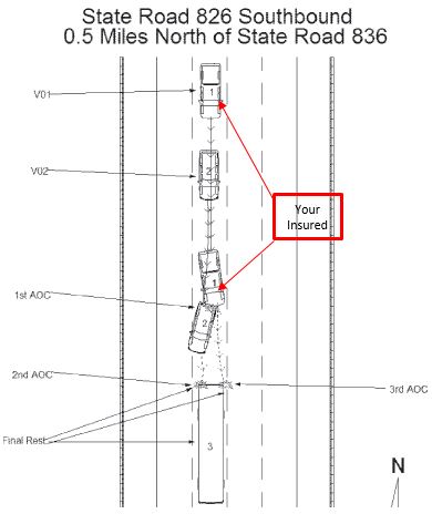 diagram of accident on 826