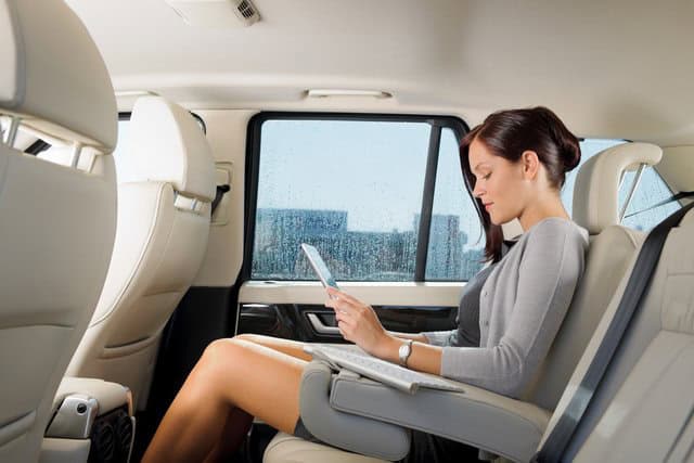 Passenger in a car