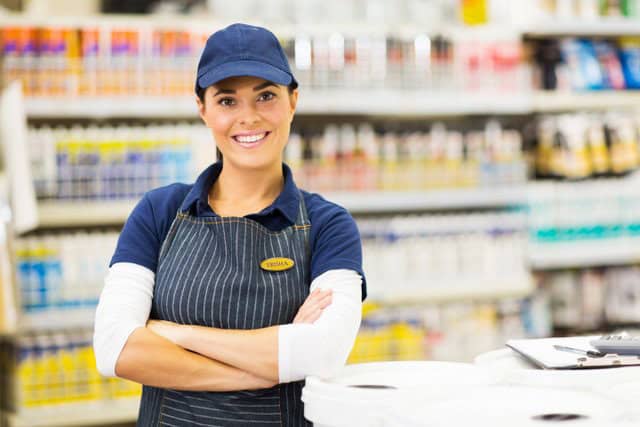 Supermarket worker