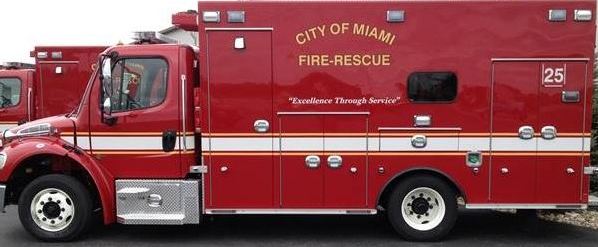 City of Miami Fire rescue ambulance