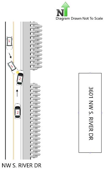 diagram from Florida traffic crash report
