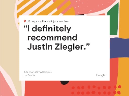 I definitely recommend Florida attorney Justin Ziegler.