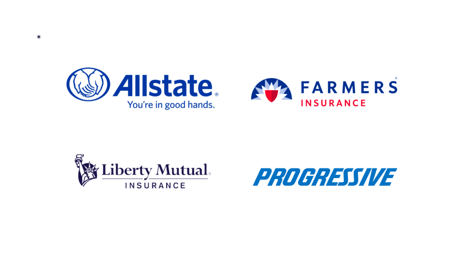 Uber's 4 insurance companies in the United States (Progressive, Liberty Mutual, Farmers, Allstate)