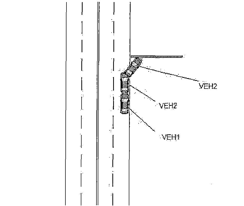Florida traffic crash report diagram showing rear end crash that sent one car into a wall