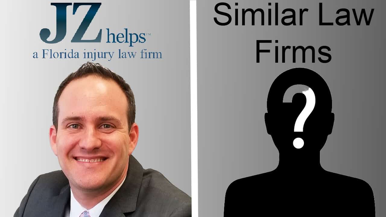 JZ HELPS (a Florida injury law firm) attorney Justin Ziegler vs Similar Law Firms