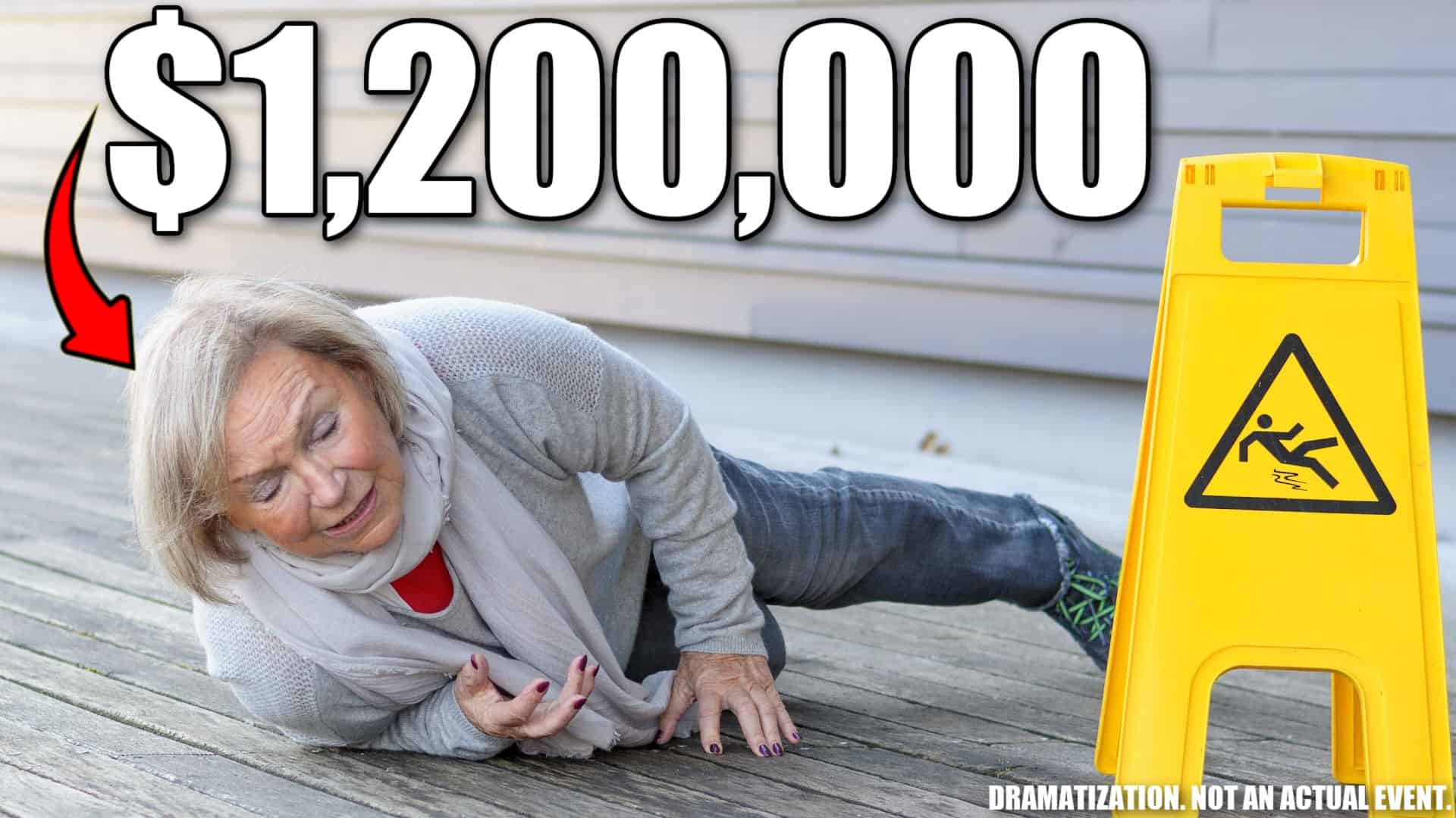 $1,200,000 settlement for slip and fall 