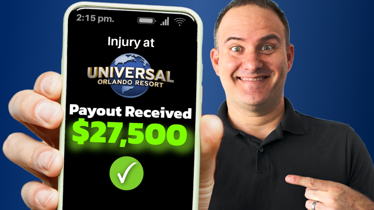 $27,500 Payout for Injury at Universal Studios Florida (Orlando). Lawyer Justin Ziegler